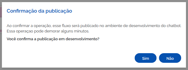 Confirmar publicação
