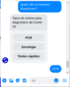 Janela do Facebook Messenger