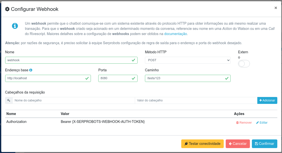 Copiando o Token